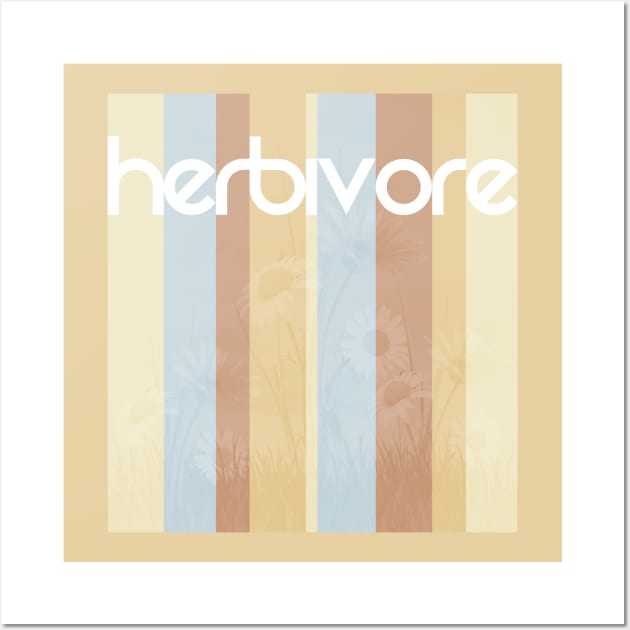 Herbivore Retro Lines Wall Art by StupidHead